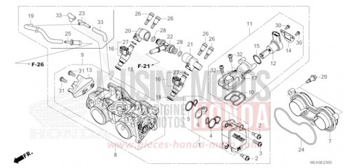 THROTTLE BODY CMX500AR de 2024